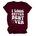 Detailed shot of the white slogan and peach icon print on this burgundy crew neck t-shirt - Wine Red (White Letter Peach)