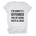 Close-up of soft cotton white t-shirt featuring bold black slogan and neat neckline - White (Black Font)