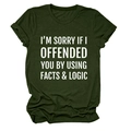 Detail of dark green cotton T-shirt featuring white slogan text on smooth fabric - Army Green (White Font)