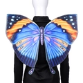 Blue and orange gradient butterfly wing shawl costume for carnival party celebrations - Blue Butterfly Wings (EGA18009V1)