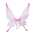 Pink and white gradient fairy butterfly wings with elastic straps for party costumes - Butterfly Wings (DFB22059B) / Pink