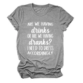 Flat lay of gray cotton T-shirt with rolled sleeves and white quote print text - Dark Gray (White Font)