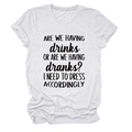 Detailed flat lay of white cotton T-shirt featuring funny black typographic slogan print - White (Black Font)