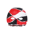Masque d'horreur terrifiant rouge, blanc et noir pour cosplay et fêtes d'Halloween - Style Cousu Rouge Noir Blanc