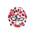 Masque d'horreur effrayant pour Halloween avec taches de sang réalistes pour cosplay - Style Blanc avec Taches Rouges Noires