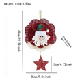 Detailed view of Christmas Santa wall hanging with dimensions and weight marking - Santa Claus