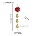 Especificaciones de tamaño para decoración navideña de copos de nieve y guirnalda de escalera - Estilo Flor Árbol de Navidad (L2-5)