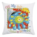 Soft Itsy Bitsy Spider cartoon spider and umbrella print square throw pillowcase - Itsy Bitsy Spider Style (5) / 18x18 Inch