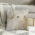 Kissenbezug aus Kurzplüsch mit süßem Katzen- und Schmetterlingsmotiv für das Sofa - Kätzchen & Schmetterling Kunstdruck-Stil (Stil-27) / 45*45 Superweich