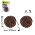 Set mit zwei 8cm handgefertigten Weiden-Vogelnestern für Oster-DIY-Garten-Dekorationen - 8cm Vogelnest (2er Pack)