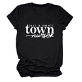 Detail of the white heart and nurse text print on a black crew neck cotton T-shirt - Black (White Font)
