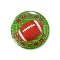 Chapa redonda de hojalata con texto Happy Birthday y temática de fútbol americano - 58mm / Fútbol textura de campo (Estilo 6)