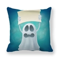 Federa per cuscino Halloween con fantasma in pelle di pesca e motivo a pergamena vuota - Stile Fantasma con Pergamena (8)