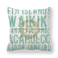 Makroaufnahme von Kissenbezug aus dickem Pfirsichhaut-Stoff mit nautischen Buchstabenprints - World Islands Steering Wheel