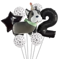 Set de ballons husky en aluminium pour décoration de 2ème fête d'anniversaire - Ensemble Husky Numéro 2