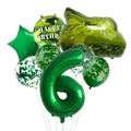 Kit de ballons de char d'assaut pour 6e anniversaire avec décorations camouflage - Ensemble Camouflage Char Numéro 6