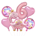 Heart Pink Dinosaur Set 6