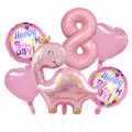 Heart Pink Dinosaur Set 8