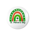 Détail de badge pour la Saint-Patrick avec motif arc-en-ciel et trèfles verts festifs - Style Arc-en-ciel Trèfle (sptlk001-6)