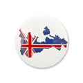 British flag pin badge with Union Jack map outline for sports events and party decor - UK Map Style (Style 1) / 58mm