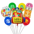 Set di 7 palloncini per rientro a scuola con forme di matita e zaino per decorazioni - Zaino Matita A