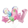 Feen Geburtstag Ballon Set mit rosa Zahl 1 und Elfenfigur für den 1. Geburtstag Deko - Feen-Nummer 1 Stil