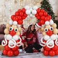 Christmas arch balloon kit with red white balloons in Santa Claus shape for party decor - Santa Claus Shape Set