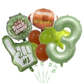American football themed 3rd birthday balloon set with foil and latex sports party decor - Age 3 Style