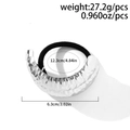 Silver hammered metal elastic hair tie with textured finish and black rubber band - Silver Double Ring Hair Tie (BK0008)