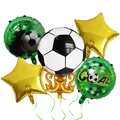 Detail of world cup soccer party balloons set including trophy and star foil balloons - Soccer Trophy Set B