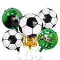 5-piece World Cup soccer party decoration set with trophy and football foil balloons - Soccer Trophy Set A