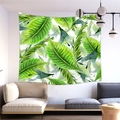 Arazzo da parete con foglie di monstera per un arredamento minimalista del soggiorno - Monstera Acquerello (2) / 150x100(Pelle di Pesca)