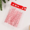 Adornos navideños de carámbanos rosas transparentes de acrílico pack de 12 decoraciones - Gota de Hielo Rosa