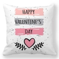 Square Valentine's Day peach skin pillowcase with pink hearts and silver glitter accents - Sequin Texture With Pink Hearts Style (23) / 18x18 Inch