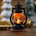 Vintage Halloween pumpkin lantern with warm LED light for festive bar atmosphere decoration - Yellow Pumpkin Style