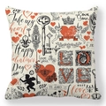 Vintage Valentine Peach Skin pillowcase featuring Cupid and classic heart motifs - Vintage Key Cupid Illustration Style