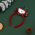 Diadema navideña luminosa con oso de peluche y luces LED para decoración festiva - Oso