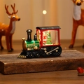 Trenino di Natale luminoso con Babbo Natale e luce LED per decorazione festiva - Rosso Bambino