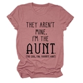 Close-up of cotton dusty pink round neck t-shirt with They Aren't Mine printed text - S / Rose Gold (Black Font)