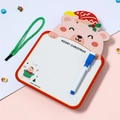 Detalle del tablero de dibujo de doble cara con tema navideño y diseño de osito - Estilo de oso
