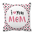 Federa bianca in pelle di pesca con stampa I Love You Mom per la festa della mamma - Carattere Artistico I Love You Mom (6)
