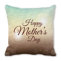 Happy Mother's Day peach skin pillowcase with brown artistic font and geometric design - 18x18 Inch / Abstract Geometric Collage Style (28)