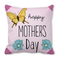 Federa rosa per la festa della mamma con scritta happy MOTHERS Day e motivo a farfalla - Stile Farfalla a Pois Rosa (10)