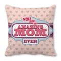 Federa in pelle di pesca rosa con cuori e testo You Are An Amazing Mom per la festa della mamma - Cuore Rosa Chiaro Amazing Mom (29)