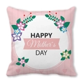 Pink striped Mother's Day pillowcase featuring flowers and Happy Mother's Day text - Pink Striped Ribbon (32)