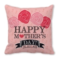 Federa rosa per la Festa della Mamma con rose e design Happy Mother's Day - Stile Cuore di Rose Rosa (14)