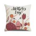Linen Mother's Day pillowcase with cute cartoon snail and floral holiday pattern - Cartoon Snail Style (39)