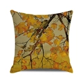 Square pillow cover with autumn maple leaves design in vibrant watercolor style - Watercolor Maple Layered (24) / 18x18 Inch
