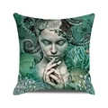 Deep sea fantasy whale and octopus pattern cushion cover for home sofa decoration - Fantasy Deep Sea Scenery(37) / 18x18 Inch