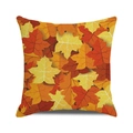 Autumn maple leaf pattern throw pillow cover for Thanksgiving home sofa decoration - 18x18 Inch / Overlapping Layered Maple(25)
